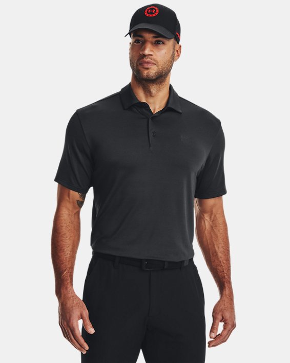 Men's UA Playoff 3.0 Stripe Polo in Black image number 0